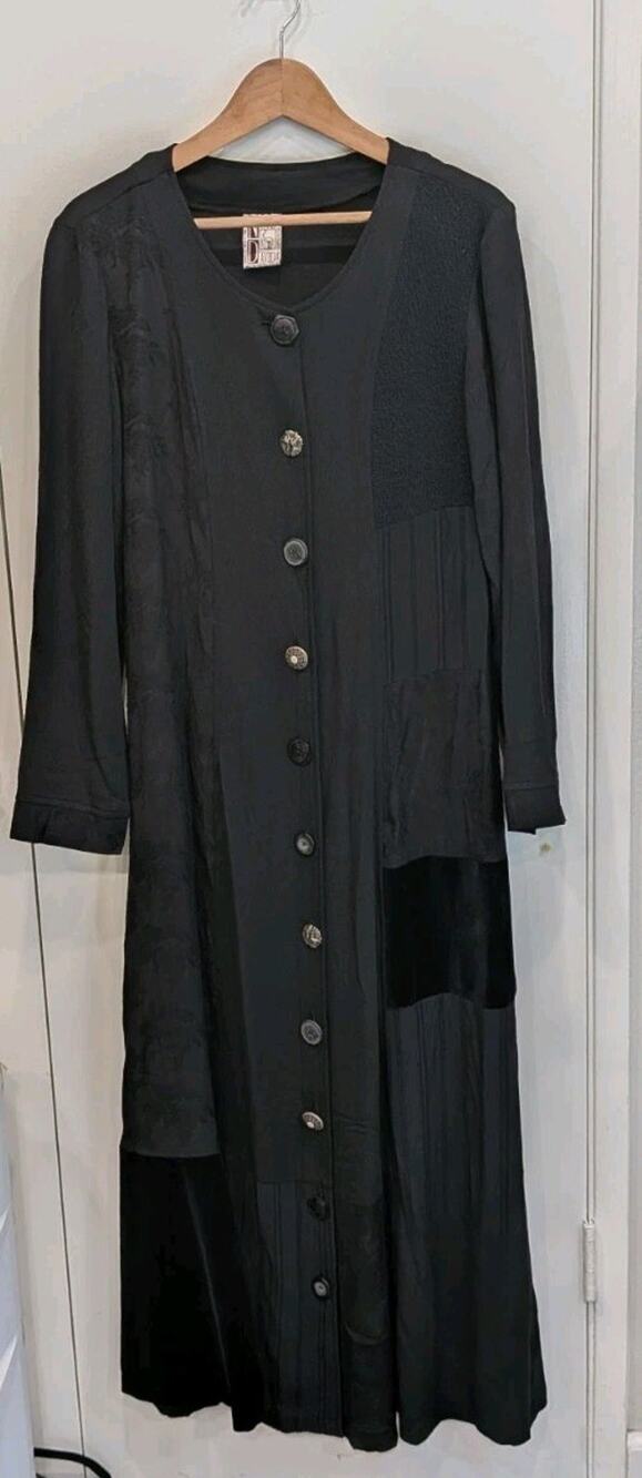 Lagenlook Mixed Media Dress Duster Whimsigoth witchy cottagecore gothic Medium